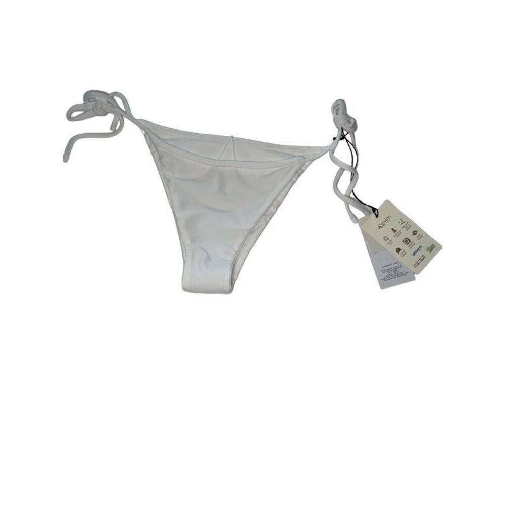 NWT VDM the Label size small white string bikini bottom